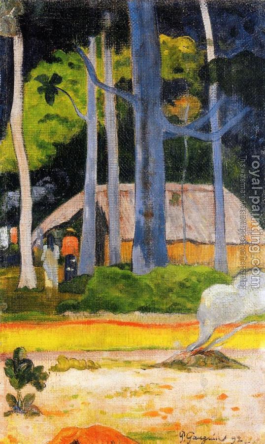 Paul Gauguin : Cabin under the Trees